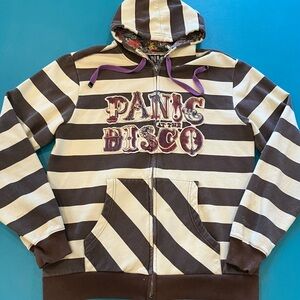 Panic at the Disco! Striped Zip Hoodie